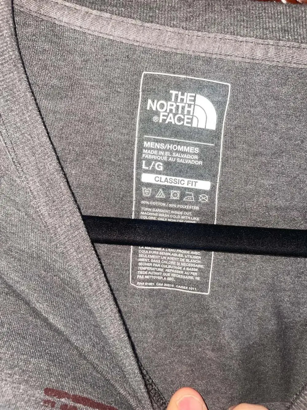 The North Face Mens Gray Fine Alpine Equipment Since 1966 Graphic T-Shirt L